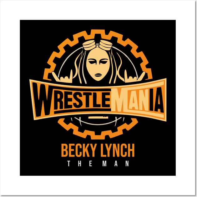 WRESTLEMANIA BECKY Wall Art by Tayooanaku